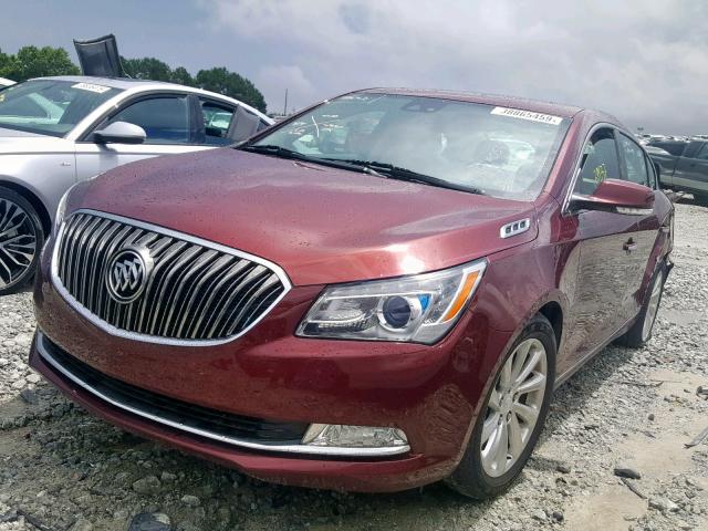 1G4GB5GRXFF210567 - 2015 BUICK LACROSSE BURGUNDY photo 2