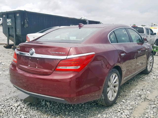 1G4GB5GRXFF210567 - 2015 BUICK LACROSSE BURGUNDY photo 4