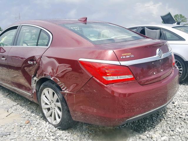 1G4GB5GRXFF210567 - 2015 BUICK LACROSSE BURGUNDY photo 9