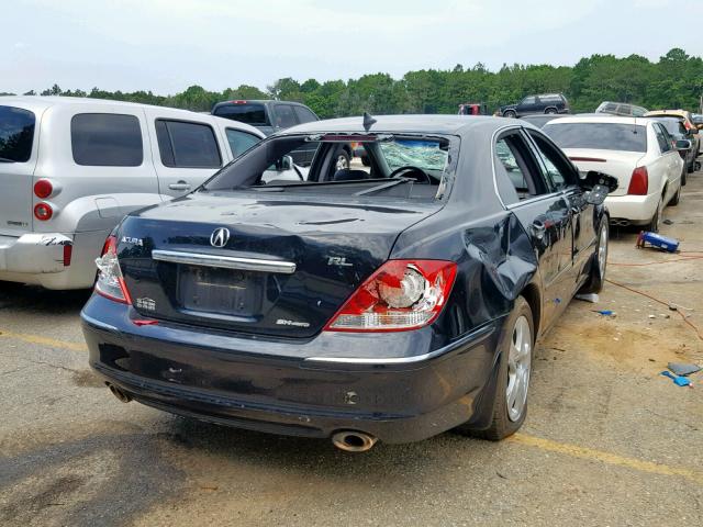 JH4KB16566C012140 - 2006 ACURA RL BLACK photo 4