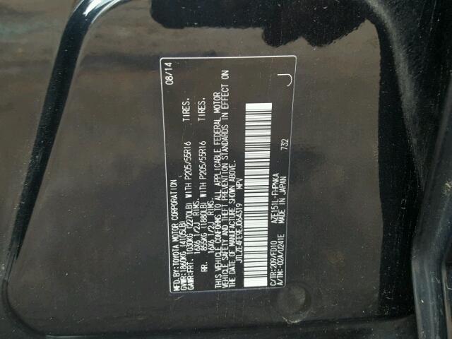 JTLZE4FE9EJ064319 - 2014 TOYOTA SCION XB Қара фото 10