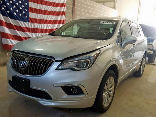 LRBFXDSA2HD125104 - 2017 BUICK ENVISION E SILVER photo 2