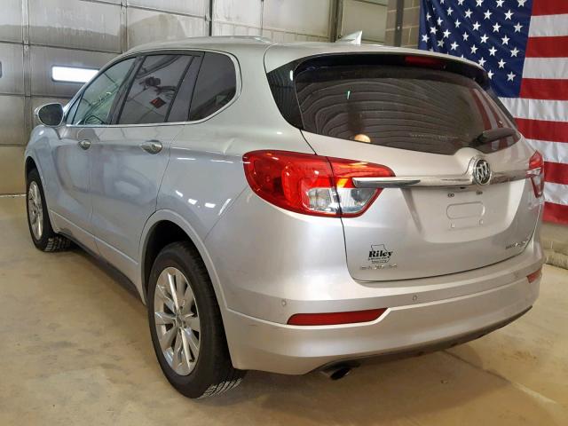 LRBFXDSA2HD125104 - 2017 BUICK ENVISION E SILVER photo 3