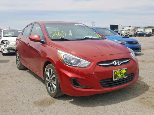 KMHCT4AE9HU376167 - 2017 HYUNDAI ACCENT SE RED photo 1