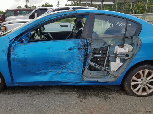 JM1BL1S69A1253885 - 2010 MAZDA 3 S BLUE photo 10