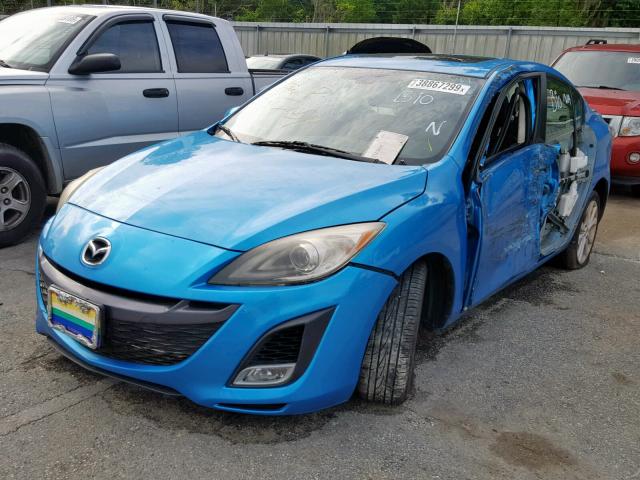 JM1BL1S69A1253885 - 2010 MAZDA 3 S BLUE photo 2