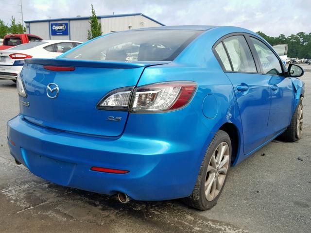 JM1BL1S69A1253885 - 2010 MAZDA 3 S BLUE photo 4