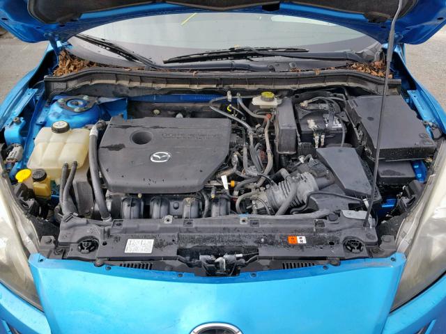 JM1BL1S69A1253885 - 2010 MAZDA 3 S BLUE photo 7