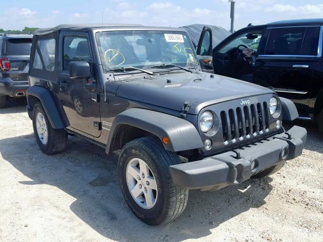 1C4AJWAG1HL664348 - 2017 JEEP WRANGLER S GRAY photo 1