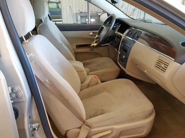 2G4WC582881152401 - 2008 BUICK LACROSSE C TAN photo 5