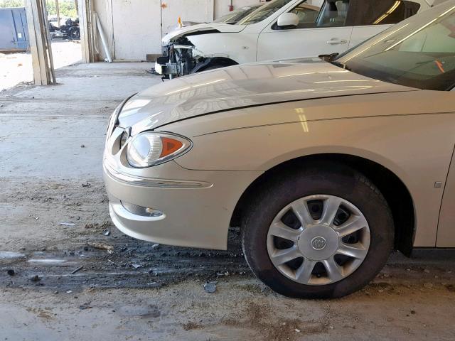 2G4WC582881152401 - 2008 BUICK LACROSSE C TAN photo 9