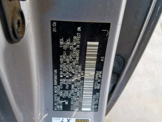 JTLKT324564067135 - 2006 TOYOTA SCION XB 银色 照片 10