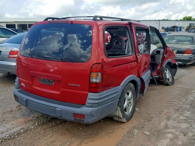 1GMDX03EXXD129947 - 1999 PONTIAC MONTANA / RED photo 4