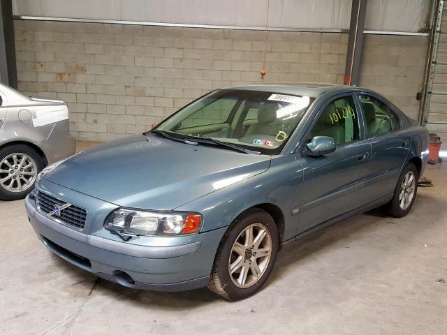 YV1RS58D622185744 - 2002 VOLVO S60 2.4T TEAL photo 2