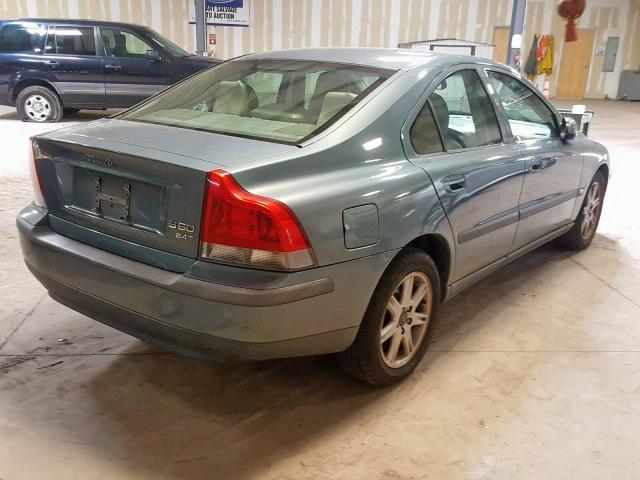 YV1RS58D622185744 - 2002 VOLVO S60 2.4T TEAL photo 4