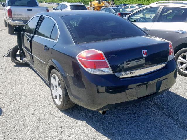 1G8ZS57B58F240119 - 2008 SATURN AURA XE BLACK photo 3