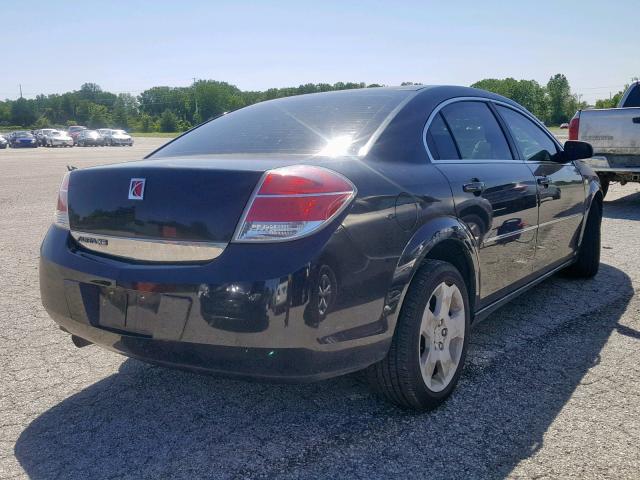 1G8ZS57B58F240119 - 2008 SATURN AURA XE BLACK photo 4