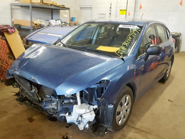 JF1GPAA66EH326533 - 2014 SUBARU IMPREZA BLUE photo 2