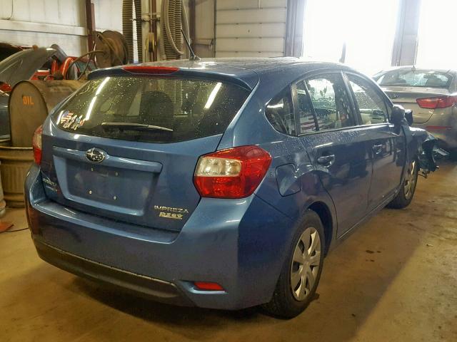 JF1GPAA66EH326533 - 2014 SUBARU IMPREZA BLUE photo 4