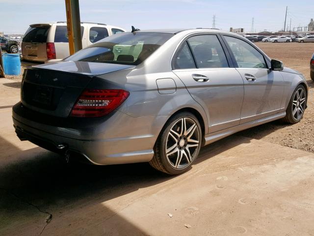 WDDGF4HB2DR259400 - 2013 MERCEDES-BENZ C 250 GRAY photo 4