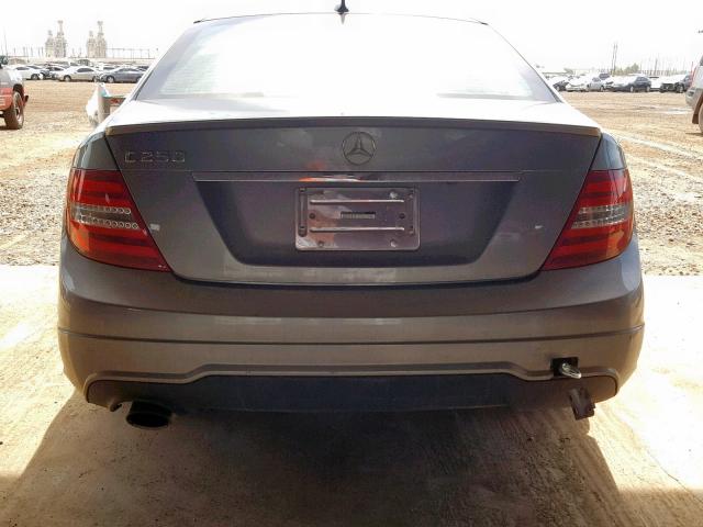 WDDGF4HB2DR259400 - 2013 MERCEDES-BENZ C 250 GRAY photo 9