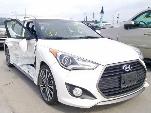 KMHTC6AE6GU284685 - 2016 HYUNDAI VELOSTER T WHITE photo 1