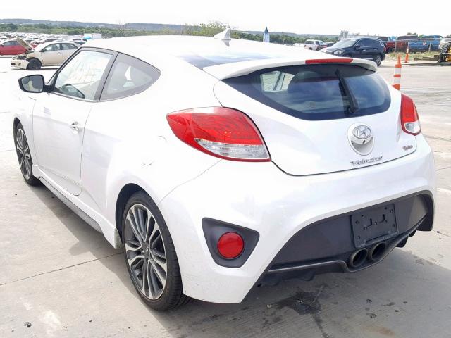 KMHTC6AE6GU284685 - 2016 HYUNDAI VELOSTER T WHITE photo 3