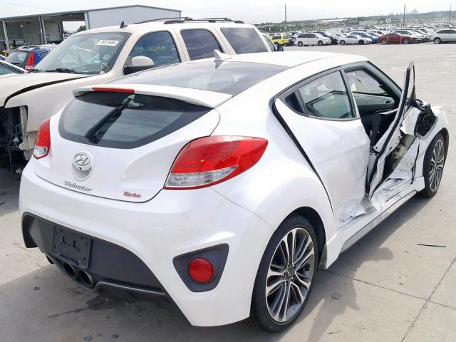 KMHTC6AE6GU284685 - 2016 HYUNDAI VELOSTER T WHITE photo 4