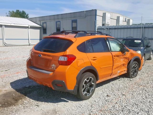 JF2GPACC4DG828427 - 2013 SUBARU XV CROSSTR ORANGE photo 4