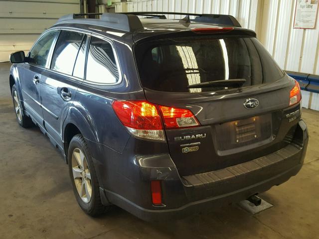 4S4BRDPC4D2304833 - 2013 SUBARU OUTBACK 3. BLUE photo 3