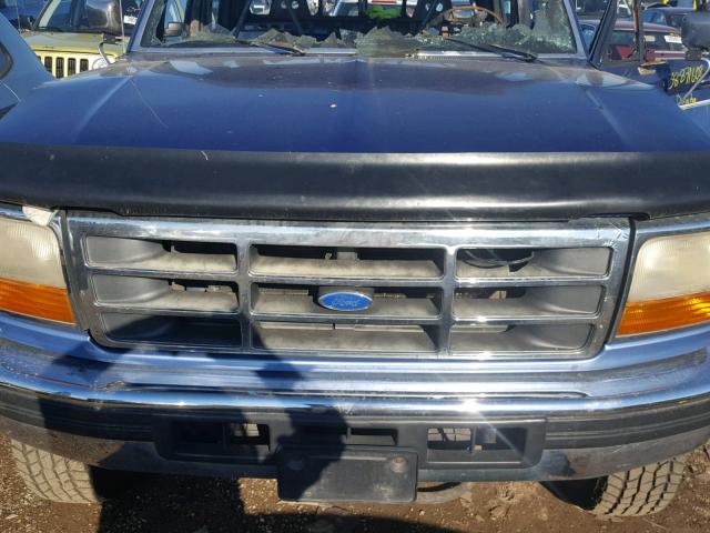 1FTJW36G6VEB06875 - 1997 FORD F350 BLUE photo 7