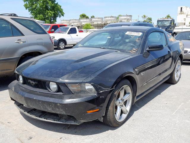 1ZVBP8CH1A5101764 - 2010 FORD MUSTANG GT BLACK photo 2