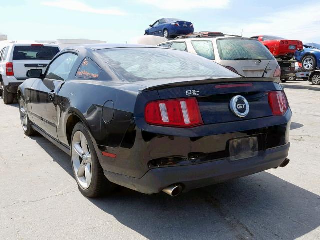 1ZVBP8CH1A5101764 - 2010 FORD MUSTANG GT BLACK photo 3