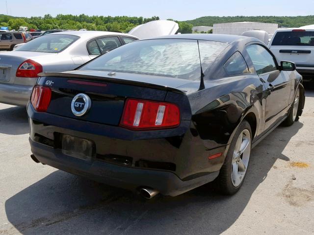 1ZVBP8CH1A5101764 - 2010 FORD MUSTANG GT BLACK photo 4