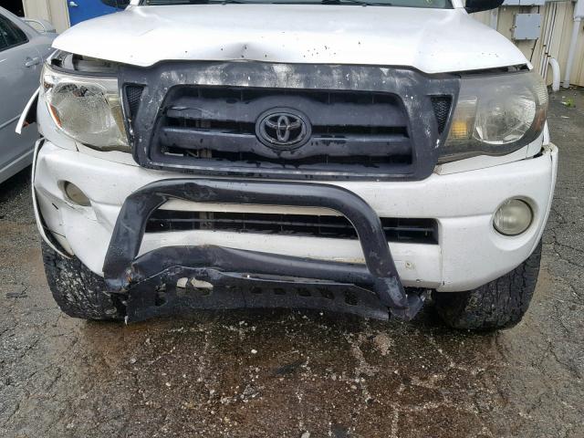 5TETU62N55Z020698 - 2005 TOYOTA TACOMA PRE WHITE photo 7