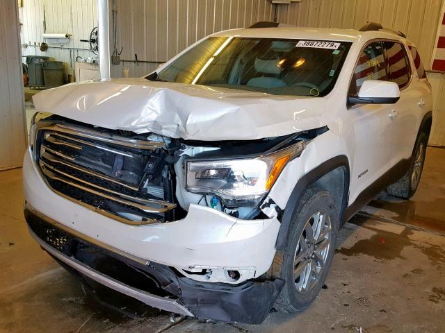 1GKKNSLA4HZ287316 - 2017 GMC ACADIA SLE WHITE photo 2