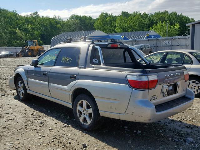 4S4BT62C257102064 - 2005 SUBARU BAJA SPORT GRAY photo 3