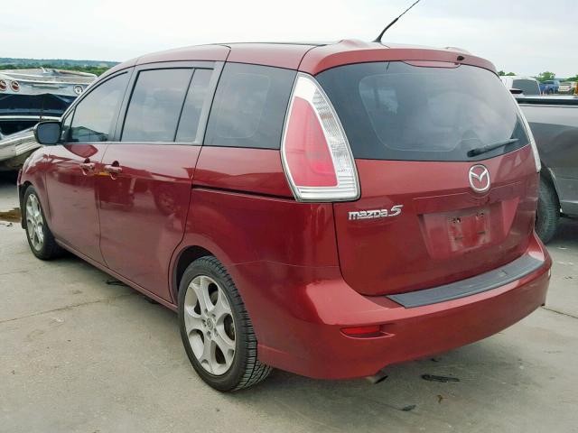 JM1CR2W38A0360280 - 2010 MAZDA 5 RED photo 3