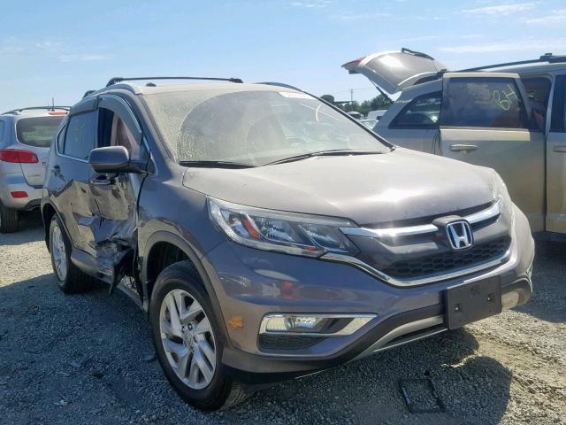 5J6RM4H70FL118913 - 2015 HONDA CR-V EXL GRAY photo 1