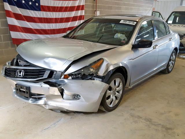 1HGCP36878A055527 - 2008 HONDA ACCORD EXL SILVER photo 2