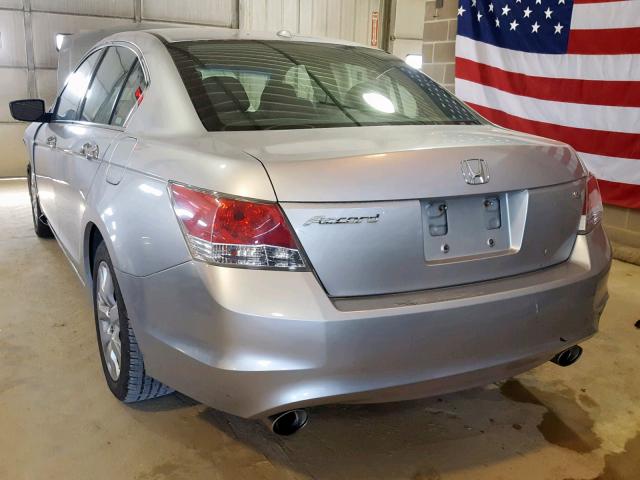 1HGCP36878A055527 - 2008 HONDA ACCORD EXL SILVER photo 3