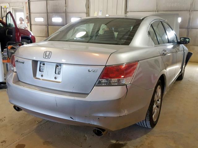 1HGCP36878A055527 - 2008 HONDA ACCORD EXL SILVER photo 4