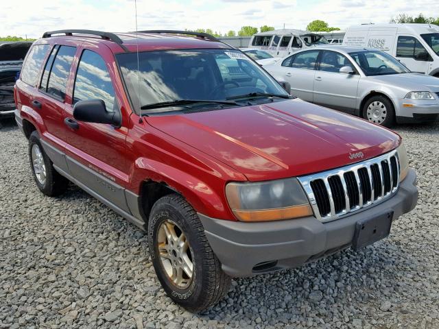 1J4GW48S42C162607 - 2002 JEEP GRAND CHER RED photo 1