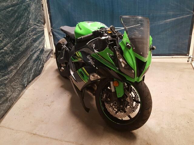 JKBZXJE18JA027605 - 2018 KAWASAKI ZX636 E GREEN photo 1