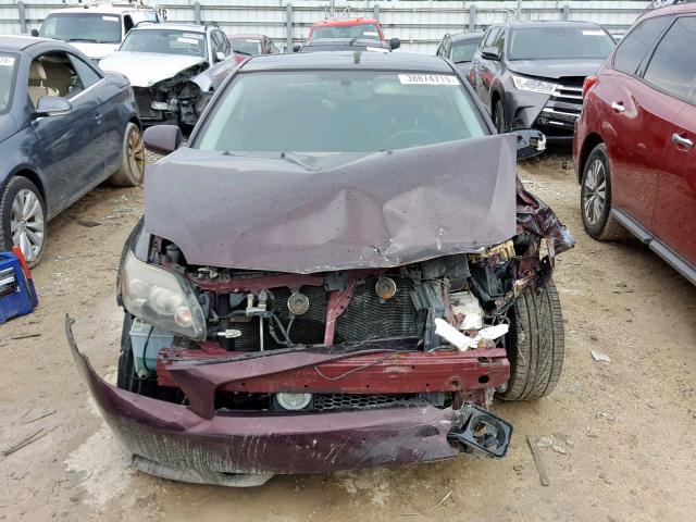 JTKDE167780222357 - 2008 TOYOTA SCION TC იასამნისფერი ფოტო 9