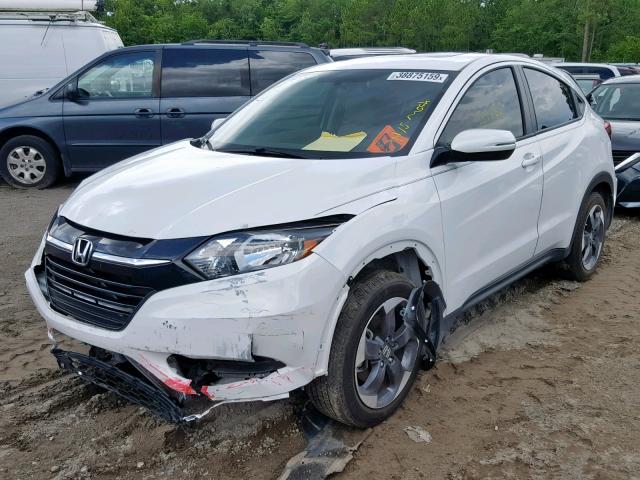 3CZRU5H57JM706769 - 2018 HONDA HR-V EX WHITE photo 2