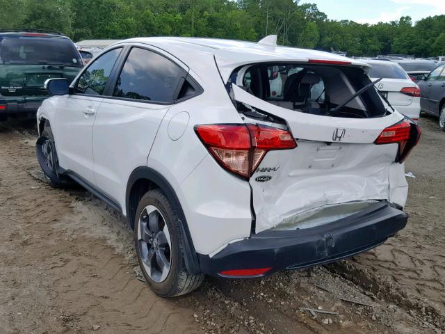 3CZRU5H57JM706769 - 2018 HONDA HR-V EX WHITE photo 3