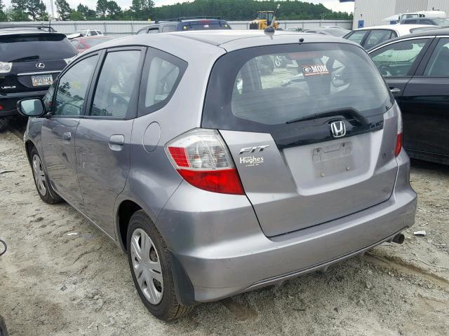 JHMGE88219C004394 - 2009 HONDA FIT GRAY photo 3