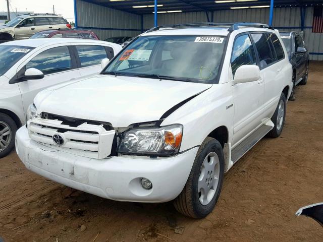 JTEEP21A240007070 - 2004 TOYOTA HIGHLANDER WHITE photo 2