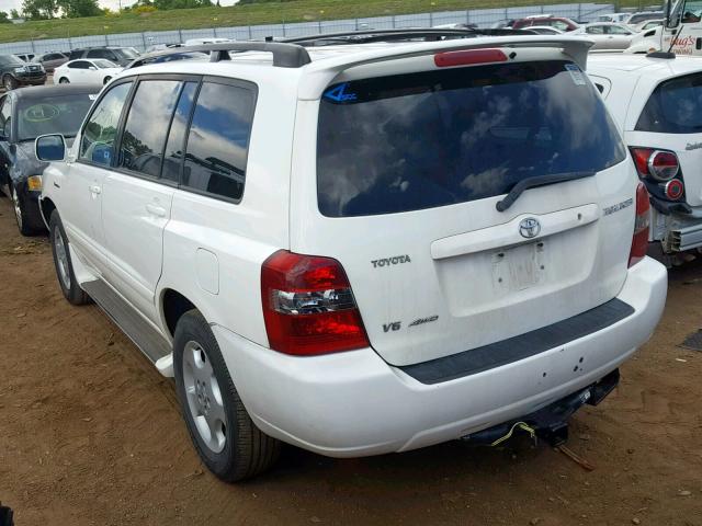 JTEEP21A240007070 - 2004 TOYOTA HIGHLANDER WHITE photo 3